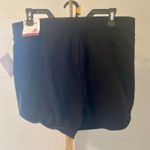 Reebok  Women Black Athleisure Shorts With Pockets Logo Size L Photo 2