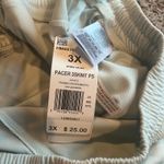 Adidas NWT! Women's Green / White Pacer 3 Stripes Knit Athletic Shorts Size 3X Photo 2