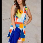 Betsey's Boutique Shop paisley midi dress with flared sleeves Orange Xl Pink Photo 1