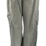 White Fox Boutique NEW White Fox Green Tapered Baggy Trousers Cargo Windbreaker Jogger Pants Sz XS Photo 0