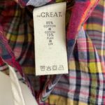 The Great  Top Womens Size 0 Red Journey Plaid Quarter Zip Bluegrass Drawstring Photo 9