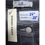 Agnes Orinda Denim Jacket Western Style Button Front Black Jean Jacket 2X Size XXL Photo 1