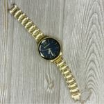 Juicy Couture  Watch Bracelet Women Gold Tone Black Dial Faceted Crystal face Photo 7