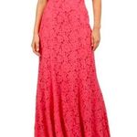 New Rene Ruiz Prom Dress Strapless Sweetheart Lace Gown Sequins Formalwear Pink Size 6 Photo 0