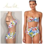 Anne cole Studio high waisted bandeau bikini. NWT. XS Photo 1