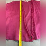 Mes Demoiselles Lightweight Open Cotton Jacket Eyelet Edge Size 38 Red Photo 6