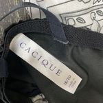 Cacique  Black & White Floral Print Lace Bodice Short Sleep Dress 18/20 Photo 6