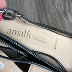 Nordstrom amalfi made in Italy leather square‎ toe 2” Heels Singleback Si… Black Size 6.5 Photo 2