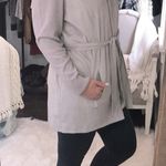 H by Halston size 16 grey trendy trench coat Photo 3
