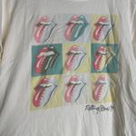The Rolling Stones  89‎ Large Cream Short Sleeve Graphic T-shirt CP0181 Photo 2