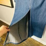 Vintage Stoney River Mountain Denim Dark Two Button Cotton Trench Coat Large Photo 9