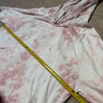 Lucky Brand  Pink and White Tie-Dye Cropped Hoodie Photo 9