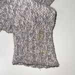 Aerie Light Gray Marled Chunky Knit Oversized Sweater Photo 4