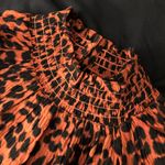 Loft NWT Leopard Print Blouse Petite Work High Neck Photo 4
