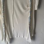 Y2K Deb White Cardigan Shrug w/ Sequin‎ Trim Size M Fairycore Going Out Size M Photo 2