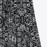 ZARA NWT Black White Floral Bermuda Printed Skort Photo 2