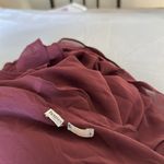 House Of CB ARIELA MULBERRY RUFFLE MAXI DRESS wine size L NWOT Photo 6