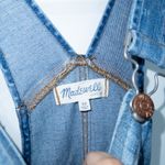 Madewell  Blue Adrian Wash Skinny Denim Distressed Overalls Size XS Photo 5