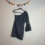 Two Sisters  Crochet Elysian Dress in Steel Blue Photo 1
