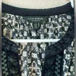 Lucky Brand  Velvet Trim‎ Peasant Blouse Size S Photo 5