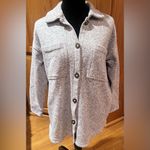 Madewell  MWL (Re)sourced Sweater Fleece‎ Shirt-Jacket in Heather Pale Thistle XS Photo 5