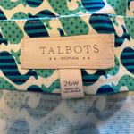 Talbots Womens Blue White Whale Skirt Coastal Fish Beach Preppy NWT Size 26W 26 Photo 4