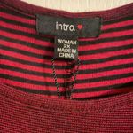 NWT Intro Red Black 3/4 Sleeve Tunic Top Mini Dress Size 2X Boho Peasant Photo 3