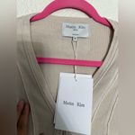 Matin Kim CUT LINE SLIM CARDIGAN IN LIME Size Medium NWT Photo 10