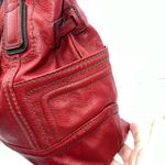 Tignanello Soft Italian Leather Three Part purse with Large Bag Charm and brande Red Photo 6