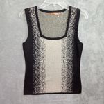 Belldini‎ Sweater Women Medium Sleeveless Black Beige Square Neck Photo 1
