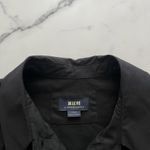 Anthropologie  Maeve Cotton Poplin Shirt Dress Black XL Minimalist casual chic Photo 3