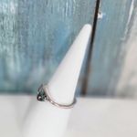 Blue Kyanite & CZ Silver ring size 6 Photo 2