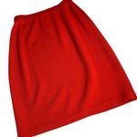 St. John  Santana Sweater Pencil Skirt Orangey Red
Size 2 Photo 2