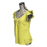 Skies Are Blue Butter Yellow Crepe Blouse Beach Coastal Cowgirl Preppy Capsule S Photo 1