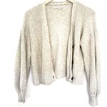 American Eagle XS Gray Cropped Balloon Sleeve Cardigan Photo 5