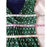 Kiara Womens Dress Size Small Short Sleeve Green Geometric Knot Mini Stretch Photo 10