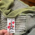 Free People  Olive Green Knit Tank with Lace Neckline – Size Small Photo 2