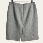 J.Crew  Mercantile Light Gray Wool Blend Classic Pencil Skirt Size 6 Photo 2