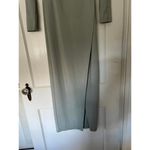 Kittenish Small Gray Long Sleeve Wrap Maxi Dress Photo 8