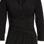 Eliza J Surplice Wrap Jersey V Neck Dress Black Size 2 NWT Photo 12
