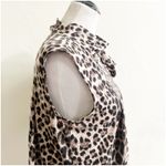 Donna Salyards Fabulous Furs Animal Print Sleeveless Blouse Tunic Size Medium Black Photo 7