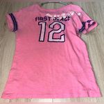 Old Navy  Pink and Blue Fitted T-Shirt shirt top Photo 1