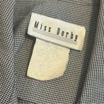 True Vintage Miss Dorby Houndstooth Vest Size 8 Black Photo 5