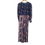 Boden Belgrave Jumpsuit Silk Navy Flourish Scatter Blue Size 6 Photo 4