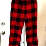 Old Navy  Red & Black Checked Pajama Bottoms Photo 0