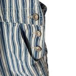 American Eagle Blue White Denim Overall Shorts size XL Photo 4