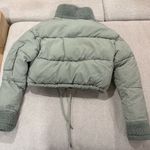Pretty Little Thing  Green Sherpa Lined Jacket Photo 2