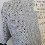 Cropped Knit Sweater Shrug Gray Color One Size Size undefined Photo 3