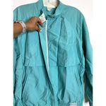 Vintage Lilly's of Beverly Hills mint green nylon women's track jacket size M Size M Photo 8