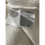 H&M  Viral Old Money Rib Knit Fitted Button Mini Dress Off White Cotton Photo 8